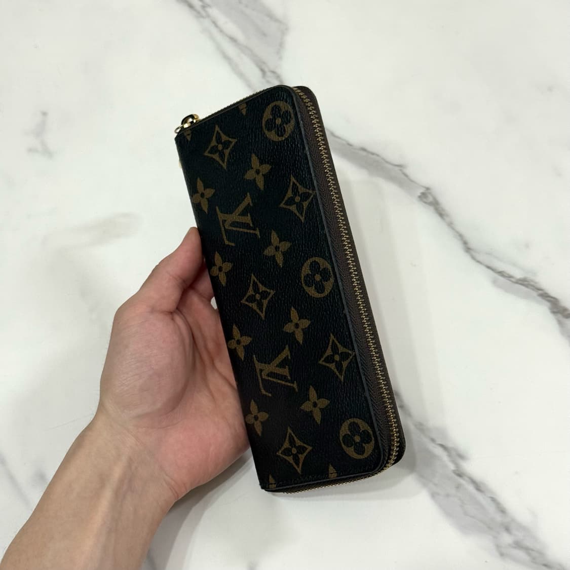 루이비통 클레망스 모노그램 월렛 여성 지퍼 장지갑 로즈 발레린 핑크 상품이미지5