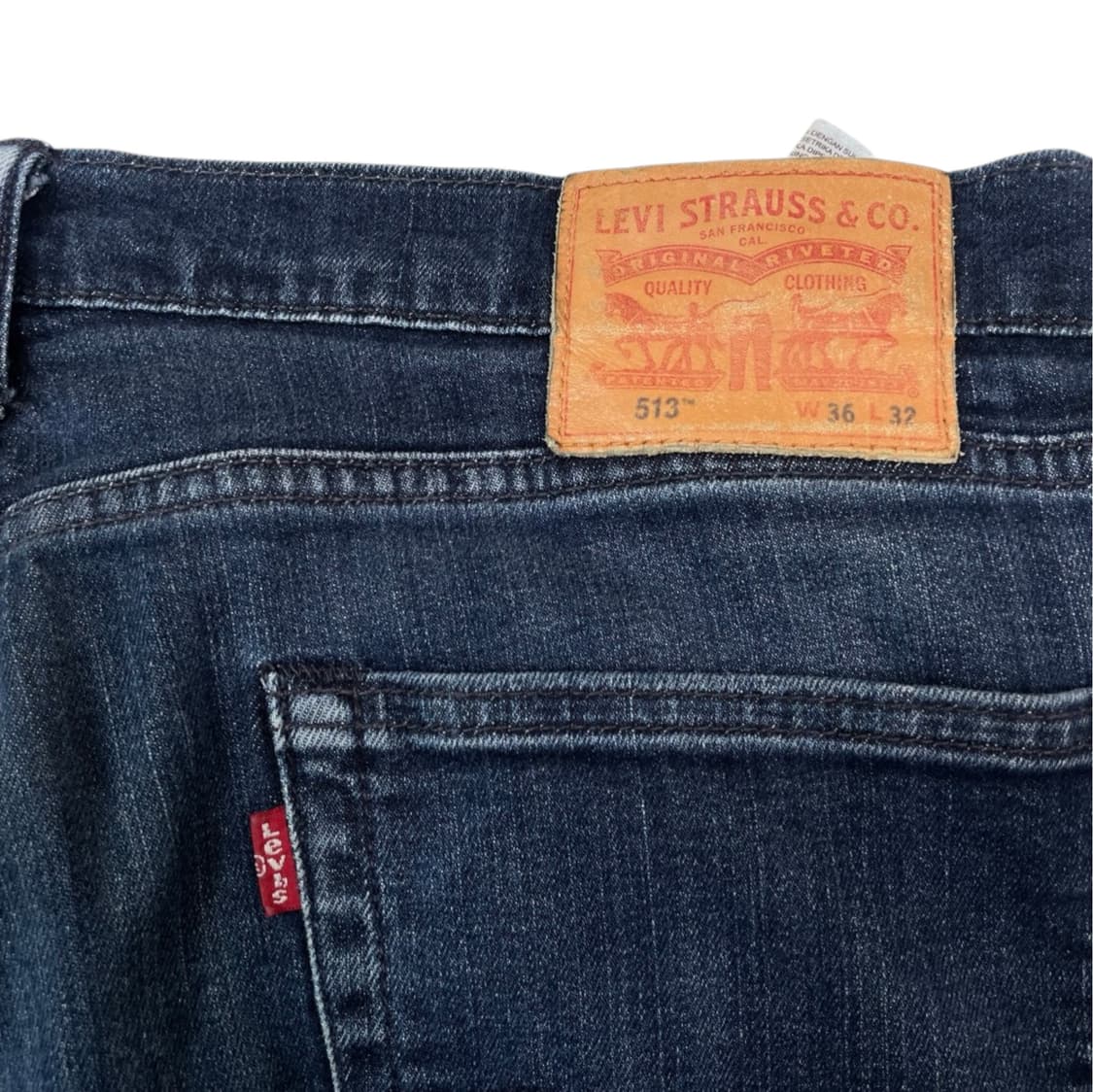  리바이스 Levis 진청 513 슬림 스트레이트 데님팬츠 W36L32 상품이미지7