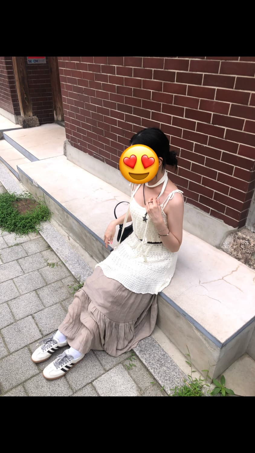 갈색 롱 치마 상품이미지2