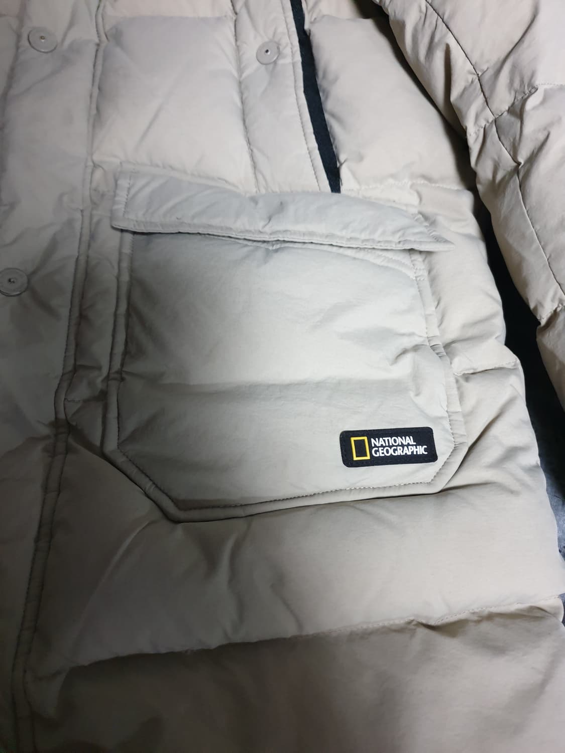 내셔널지오그래픽 키즈 매너티 덕다운 혜비 패딩 베이지 (130) 상품이미지4