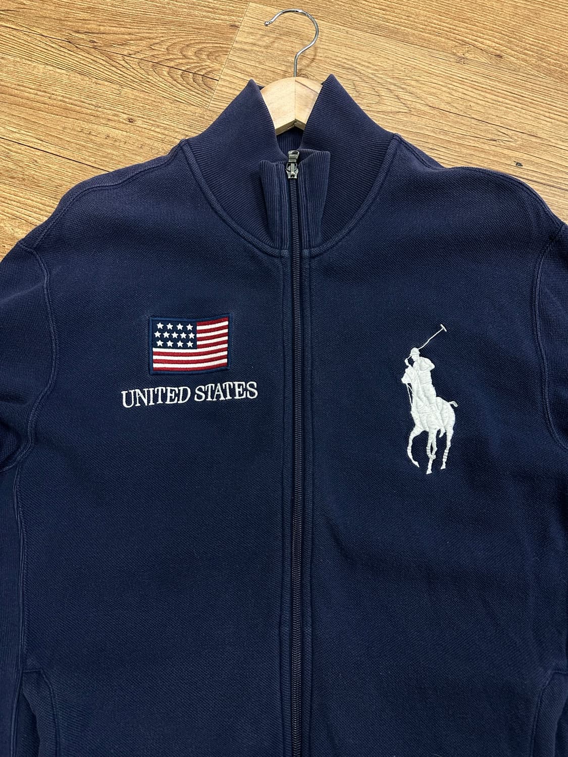 (L)폴로랄프로렌 치프키프 빅포니 USA 성조기 코튼 집업 상품이미지2