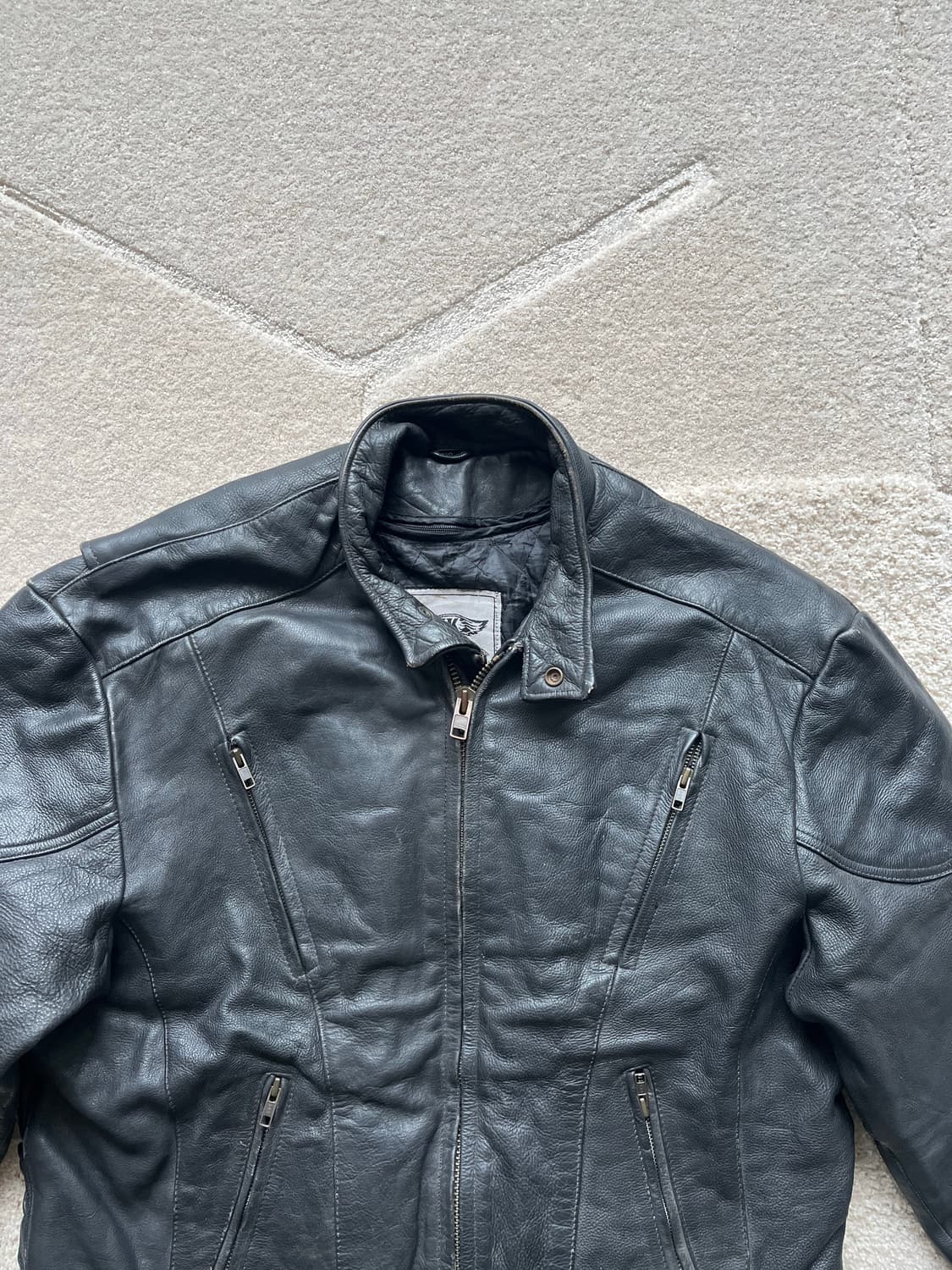 유닉 레더 바이커 자켓 (105-110) 상품이미지3