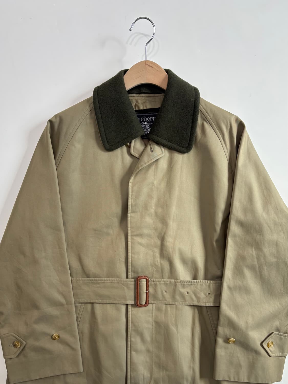 Burberry 버버리 카라 커버 카키 롱 트렌치코트 상품이미지6