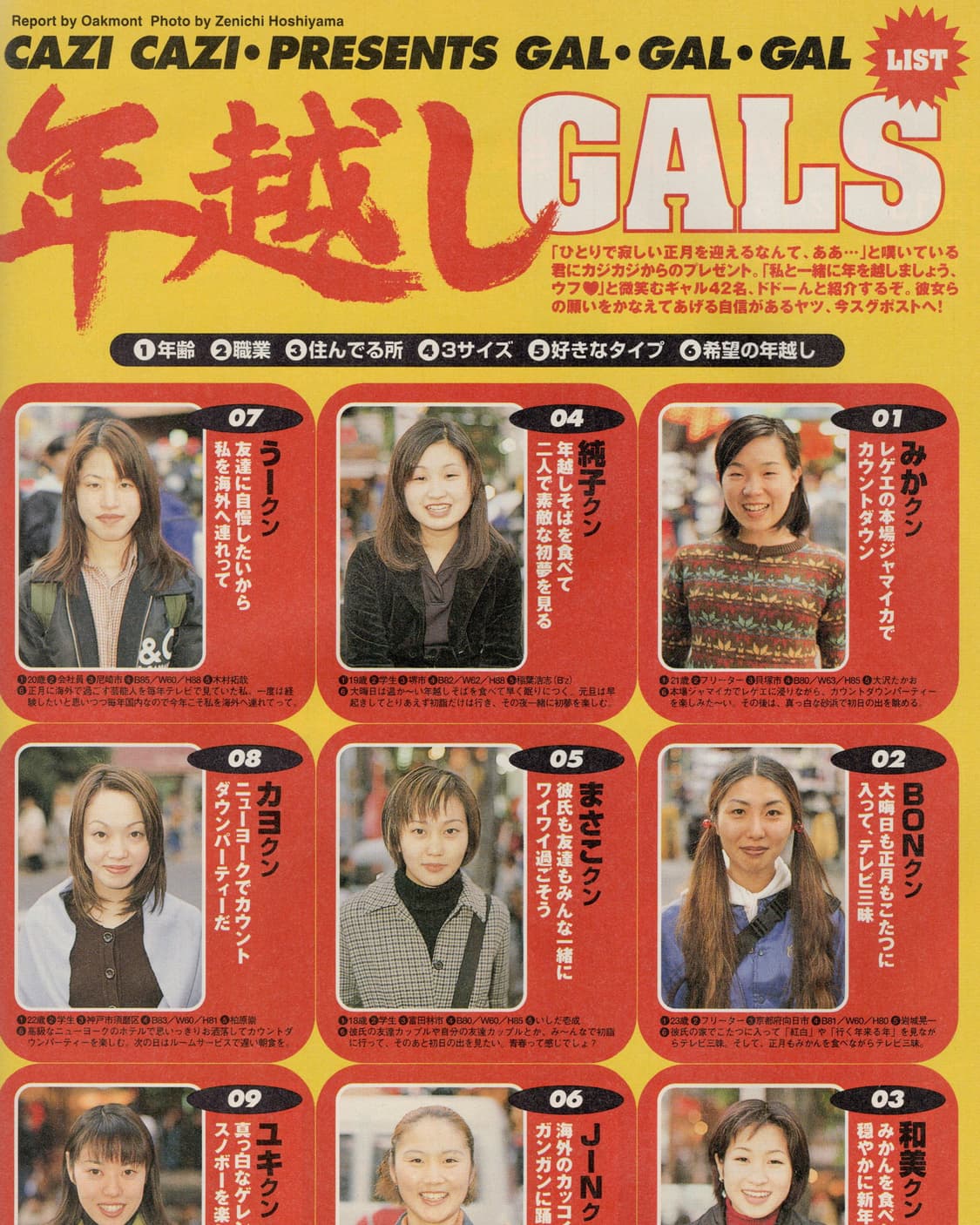 카지카지 1997년 1월호 간사이 패션잡지 일본잡지 해외잡지  상품이미지8