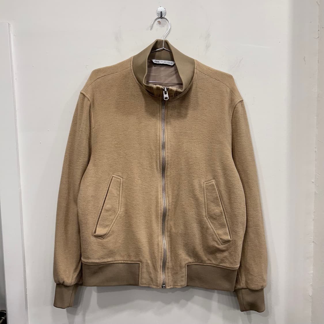 자라 부클 울 양모 하이넥 미니멀 자켓 상품이미지2