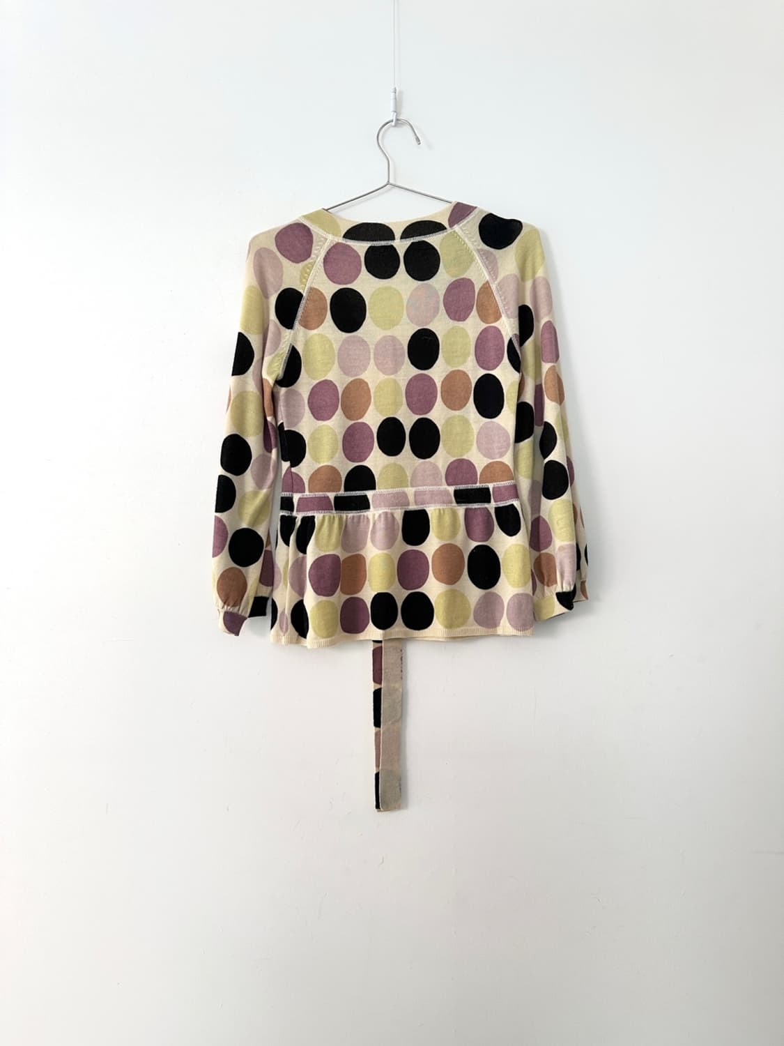 Color dot strap cardigan 상품이미지6