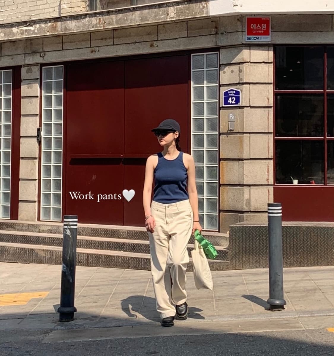 쉬이즈큐트 워크팬츠 아이보리 상품이미지1