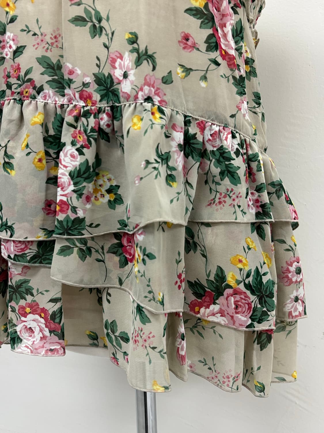 빈티지 플로럴 슬리브리스 스커트 상품이미지5