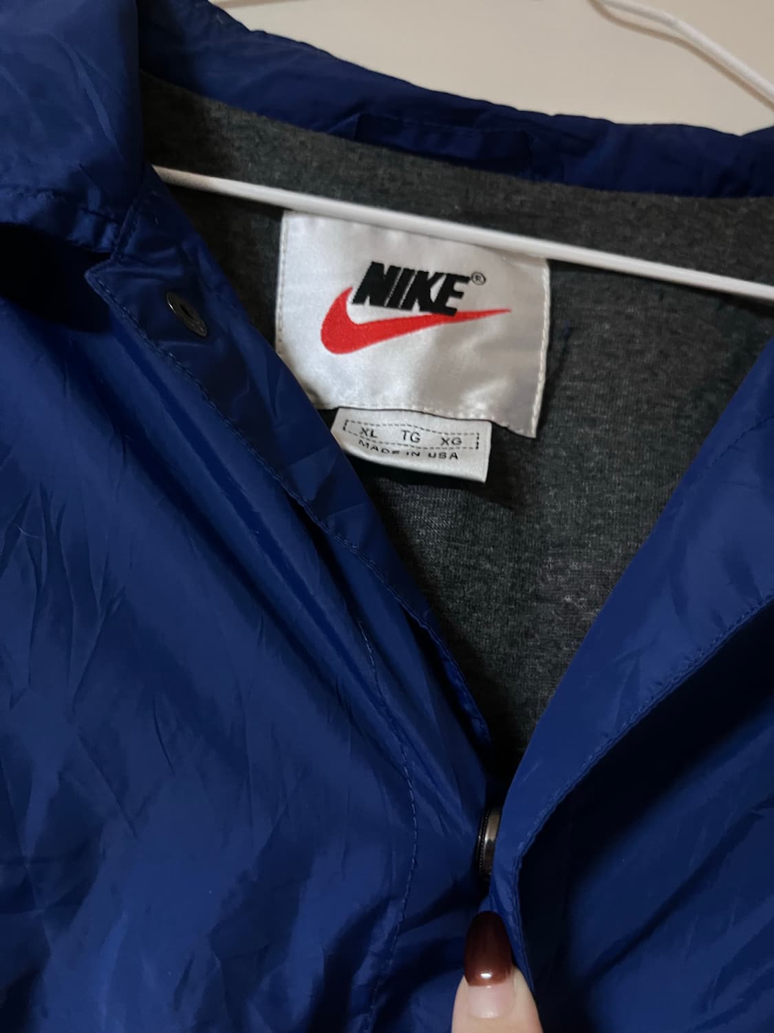 나이키 올드스쿨 바람막이 블루 상품이미지4