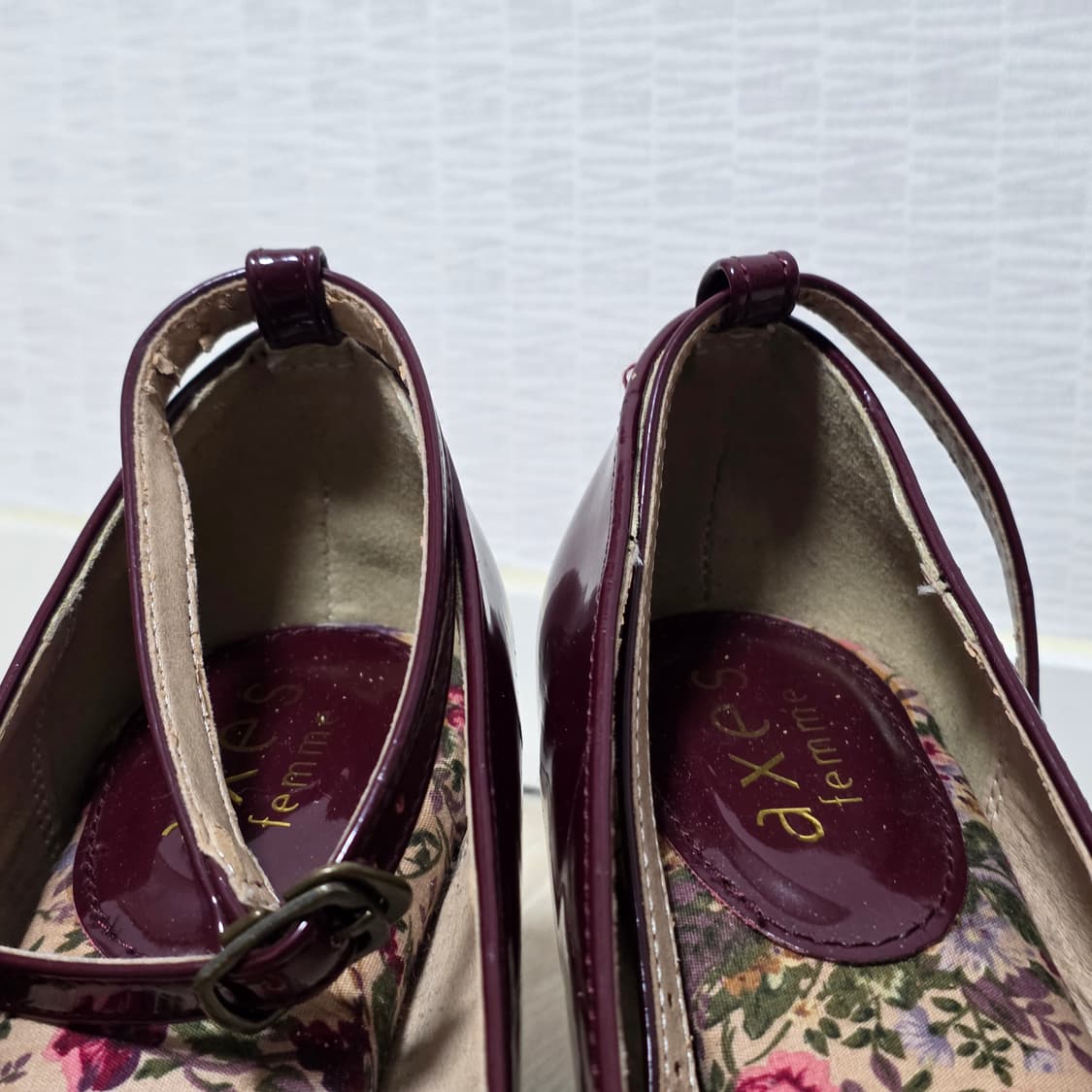 엑시즈팜)일본빈티지 플로럴 고딕 로맨틱 앤틱 고전 스트랩 펌프스힐구두 상품이미지5