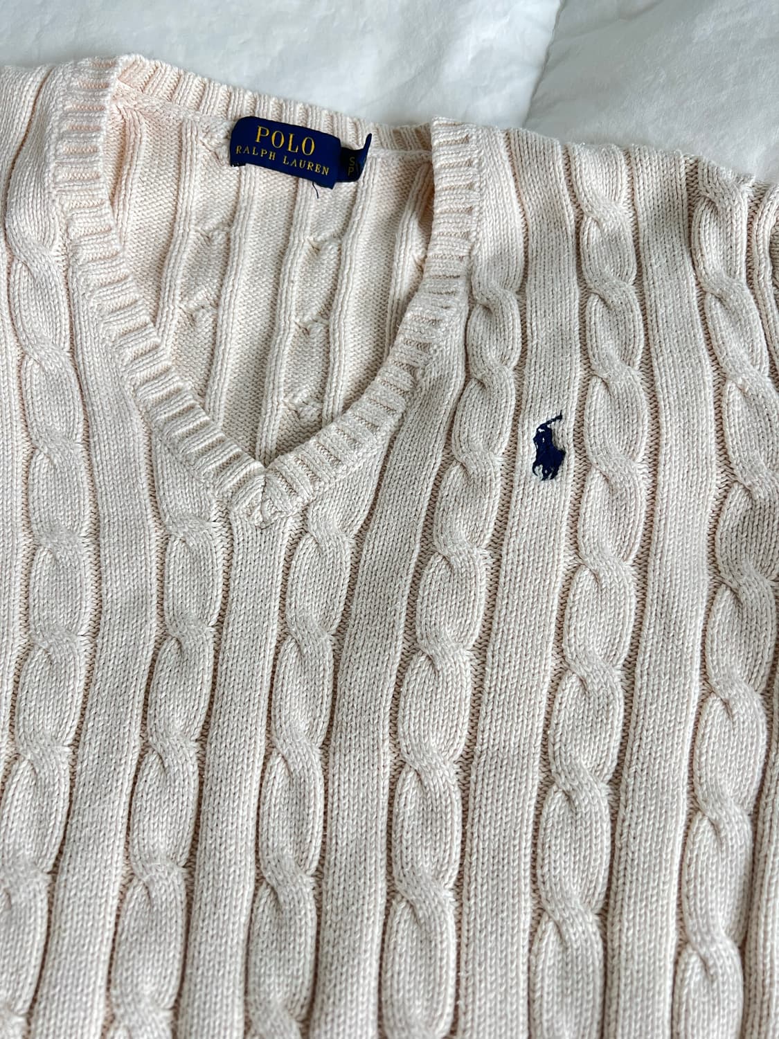 폴로 케이블 니트 S 상품이미지3