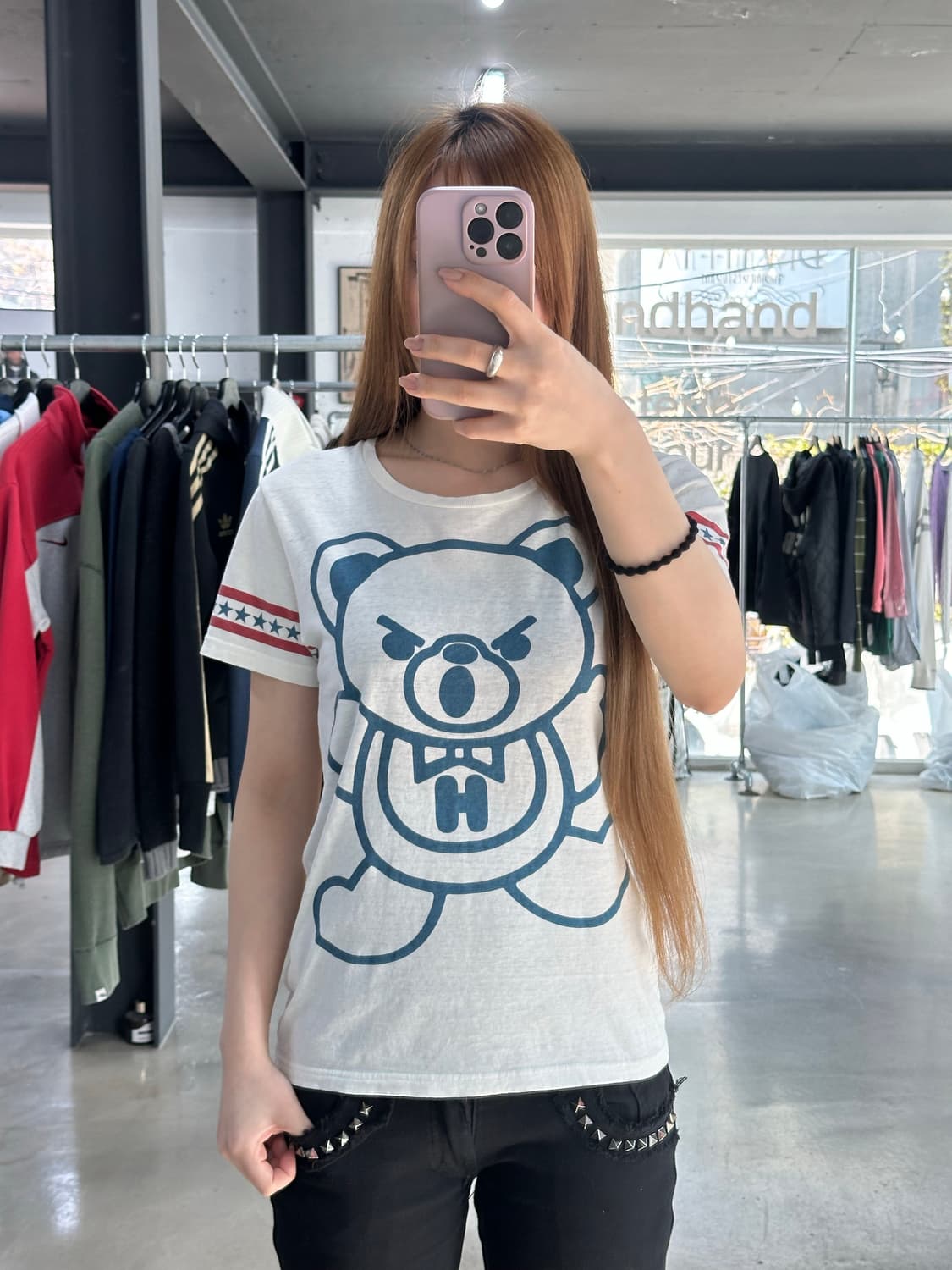 히스테릭글래머 아카이브 퍽베어 스타 반팔티 상품이미지1