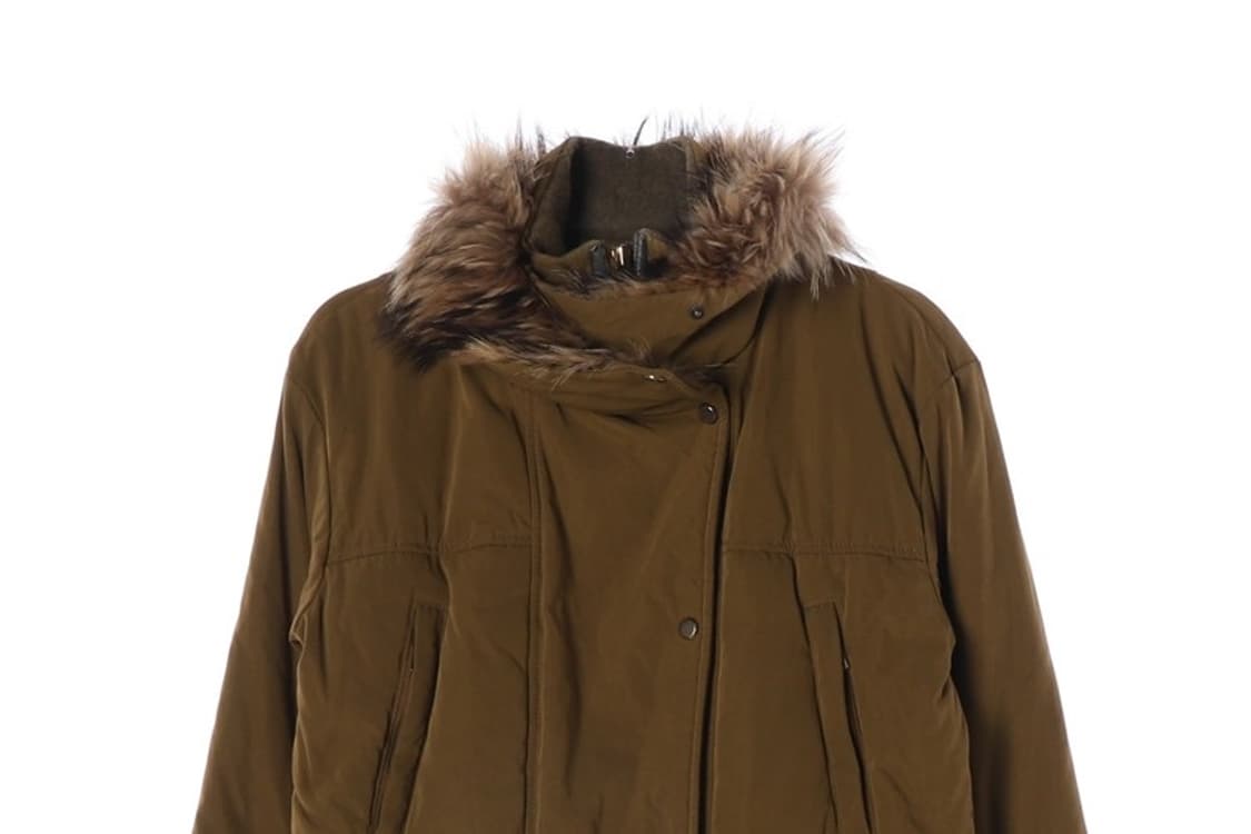 시슬리 라쿤퍼 덕다운 패딩 야상 상품이미지4