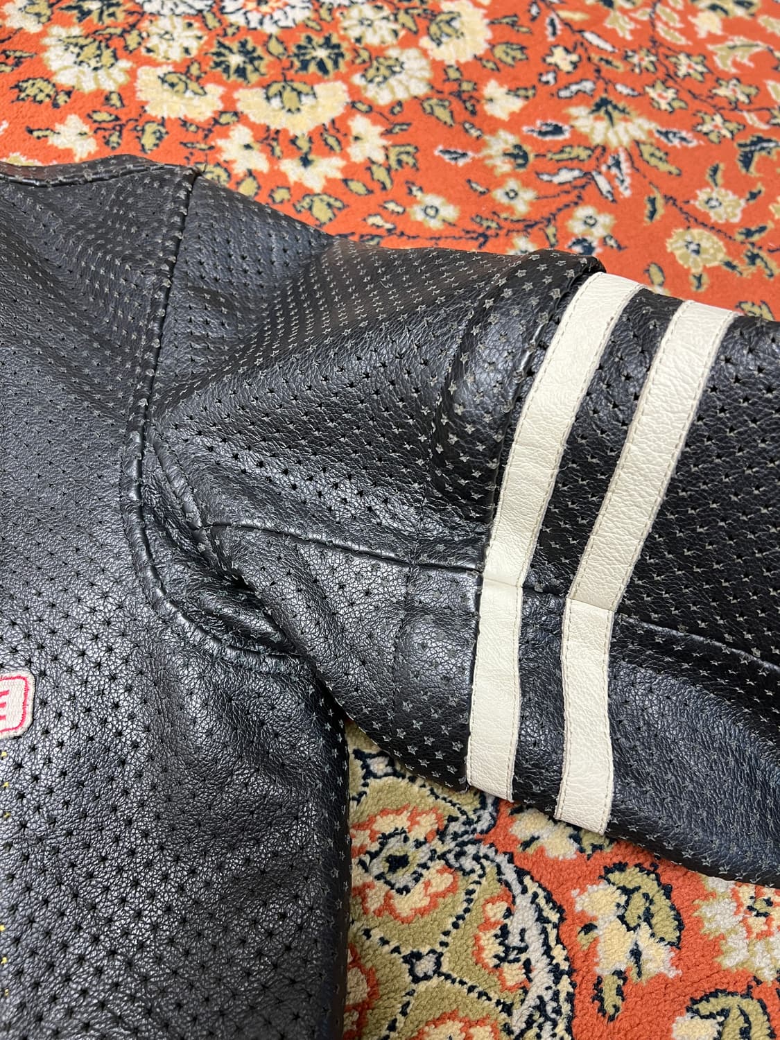 [L] FIVE STROKE 옐로우 블랙 빈티지 레이싱 자켓 상품이미지5