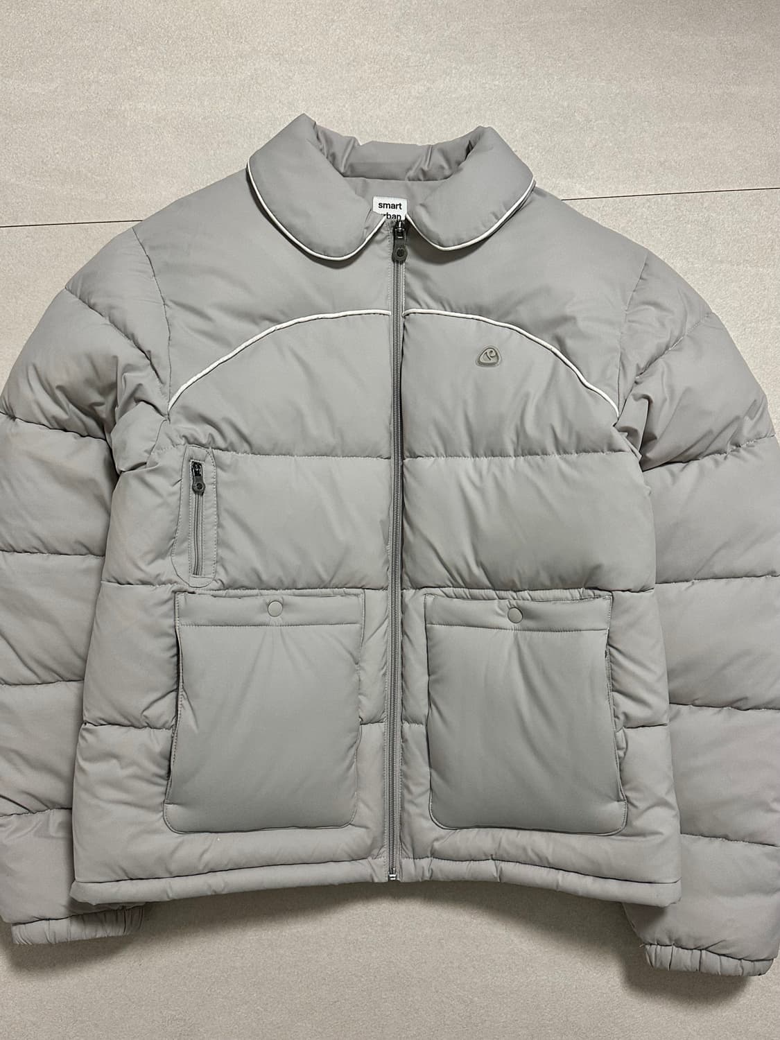스마트어반유즈풀 코이세이오 프론트 포켓 패디드 자켓 패딩 라이트 그레이 상품이미지2