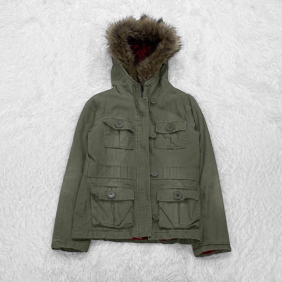 아베크롬비 울프죠 멀티 포켓 자켓 카키 상품이미지2