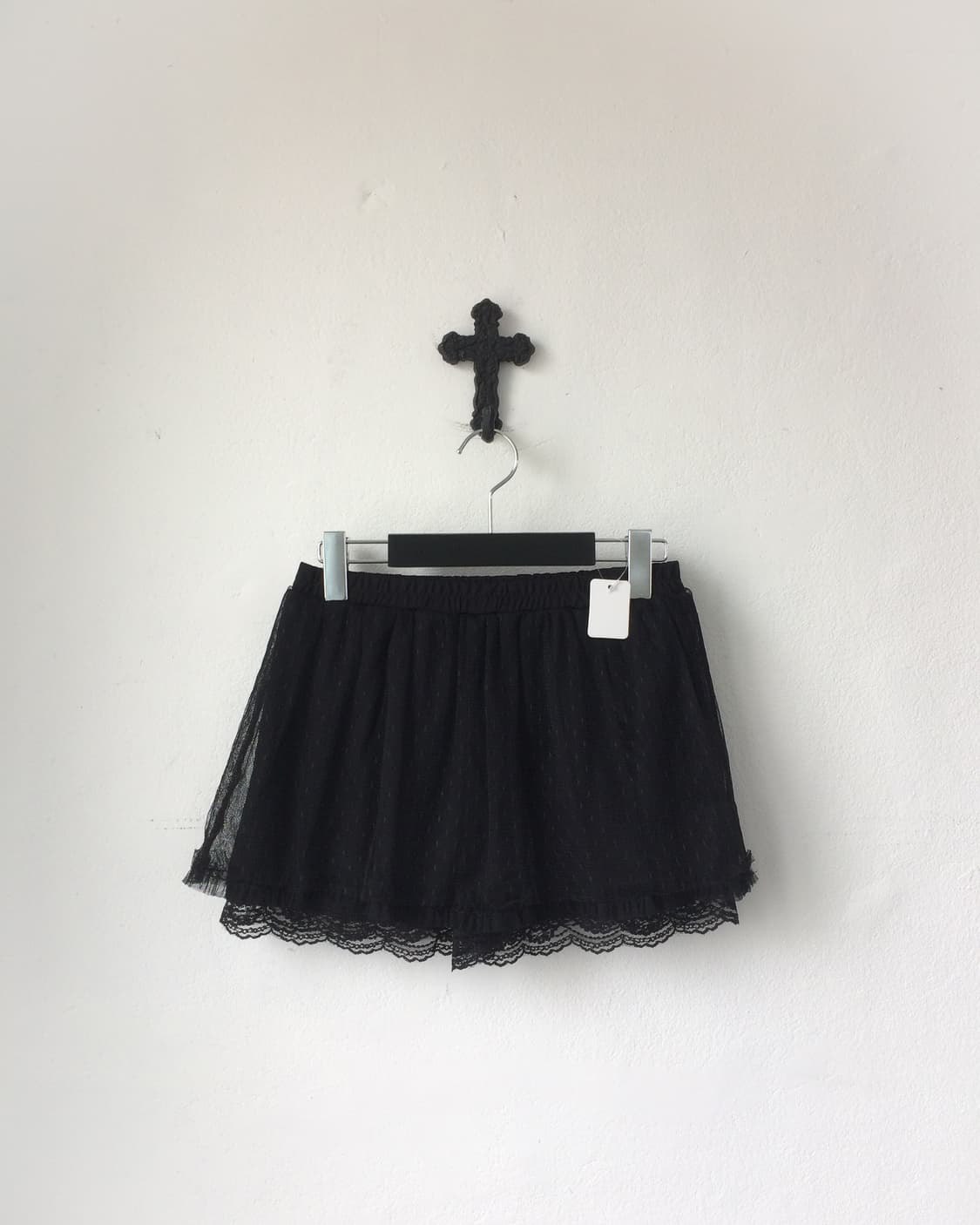 Dot pattern lace short 상품이미지3