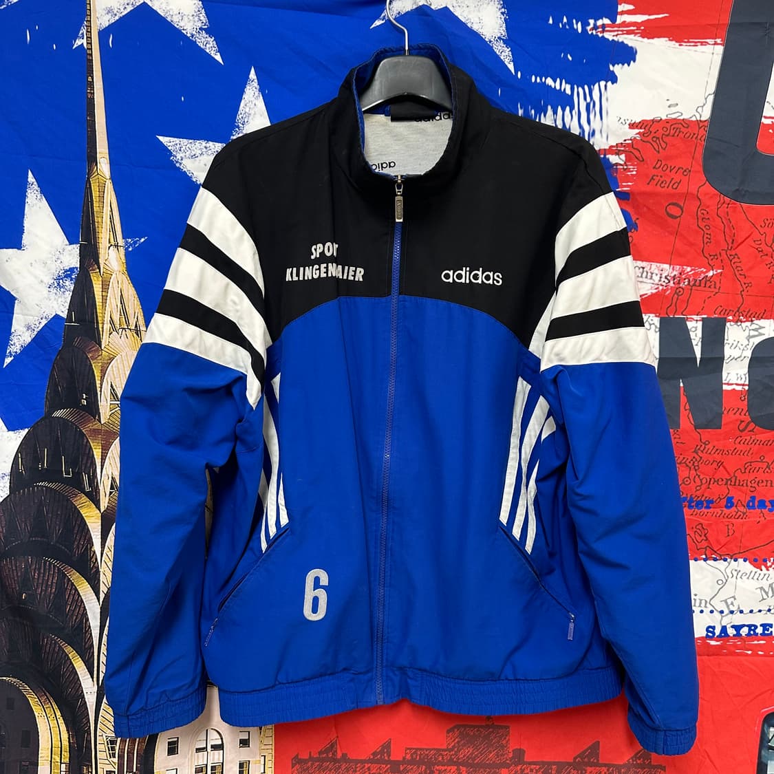 올드스쿨 아디다스 풋볼가오리핏 오버핏바람막이 XL105 상품이미지1