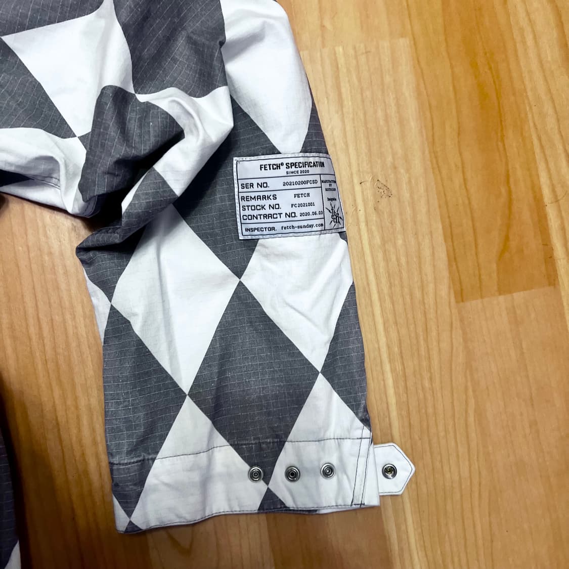 (XL) 페치선데이 체커보드 후디 바람막이 상품이미지5