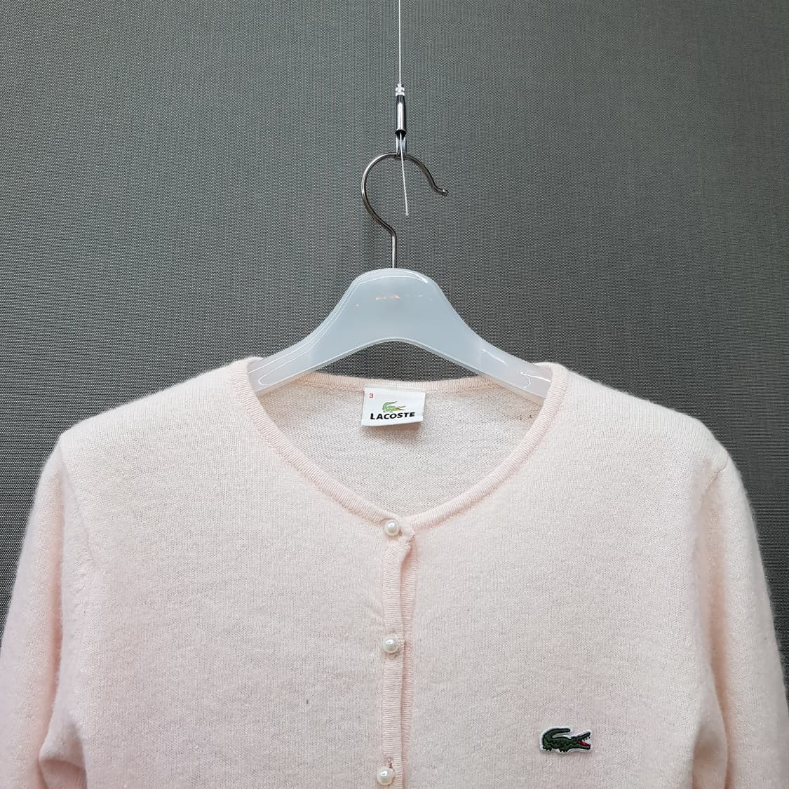 라코스테 LACOSTE 로고 디테일  울 니트 가디건 3사이즈 상품이미지2