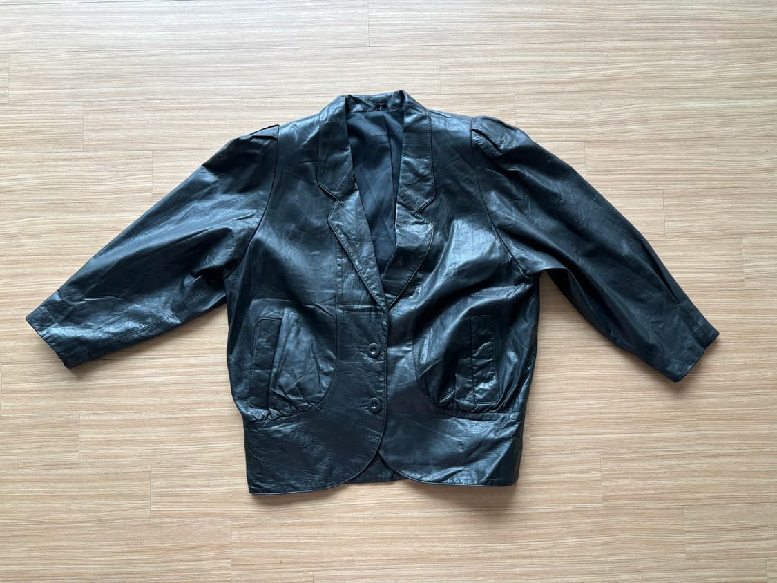 퍼프 레더 블레이저 상품이미지6