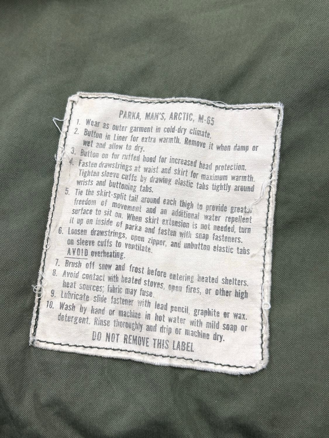 70s 미군 M-65 Fishtail Parka 상품이미지10