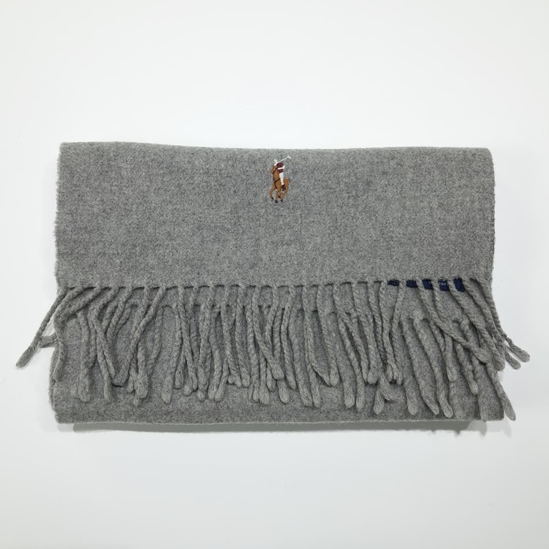 MX594 폴로 00s 이태리판 램스울 멀티포니 그레이 머플러 목도리 상품이미지7