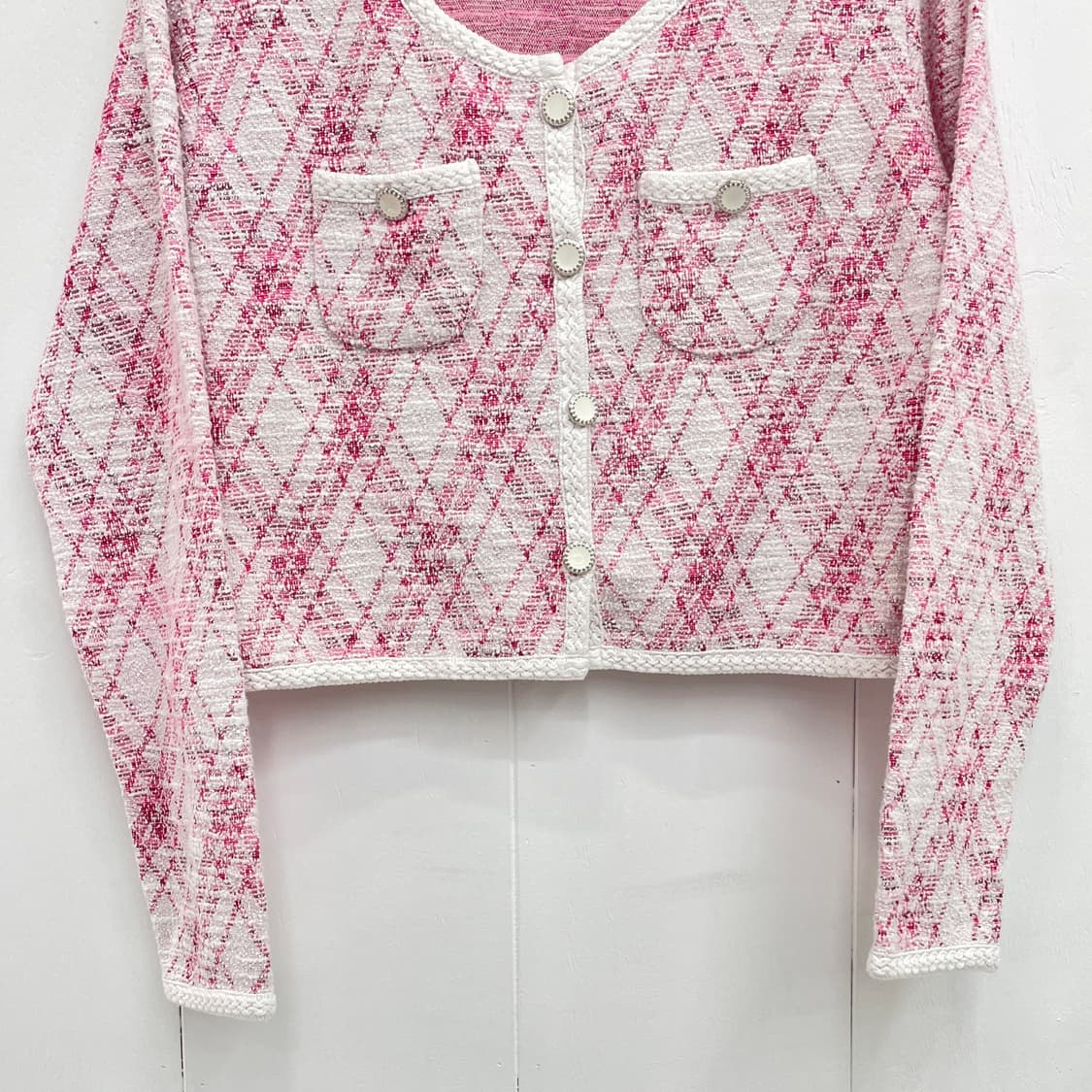 PI 3 14 트위드 가디건 상품이미지5