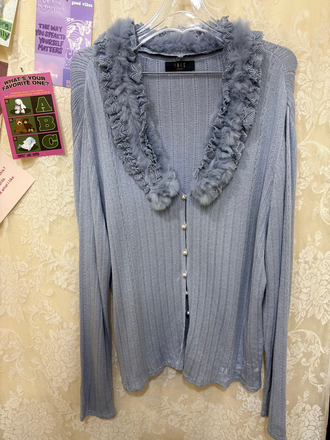 닥스 리얼래빗퍼 니트가디건  상품이미지1