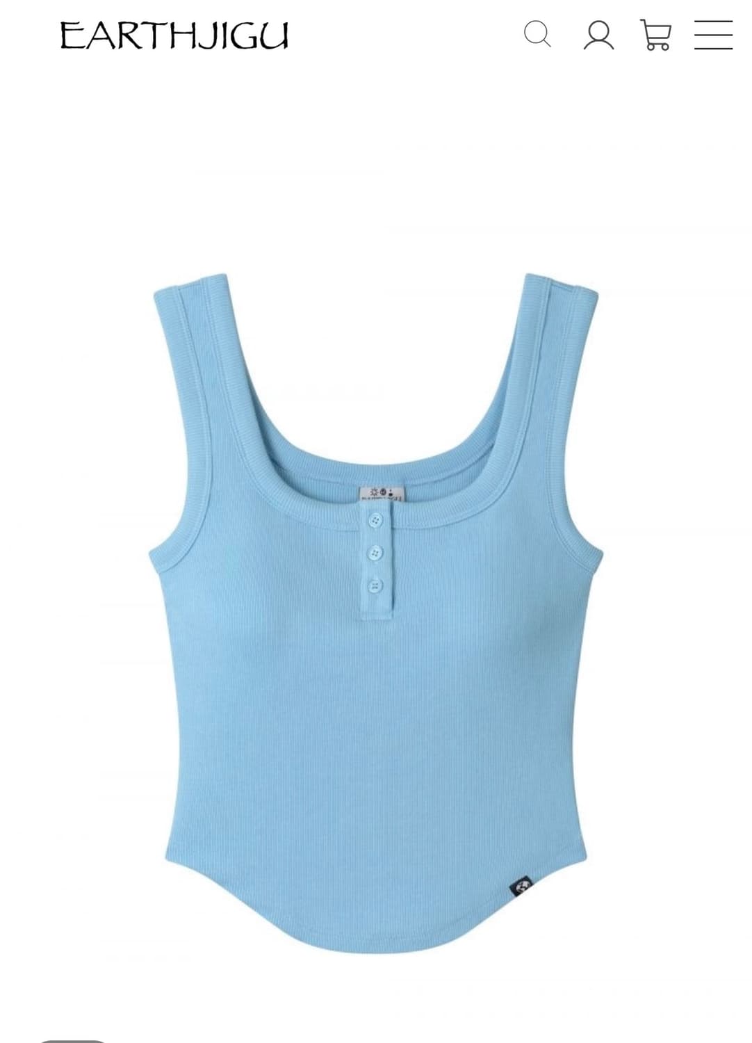 어스지구 SLIM CURVE BRA SLEEVELESS 캡 나시 상품이미지1