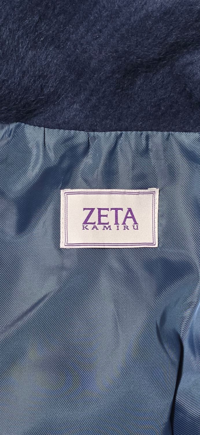 ZETA KAMIRU 네이비 알파카 코트 M 상품이미지3