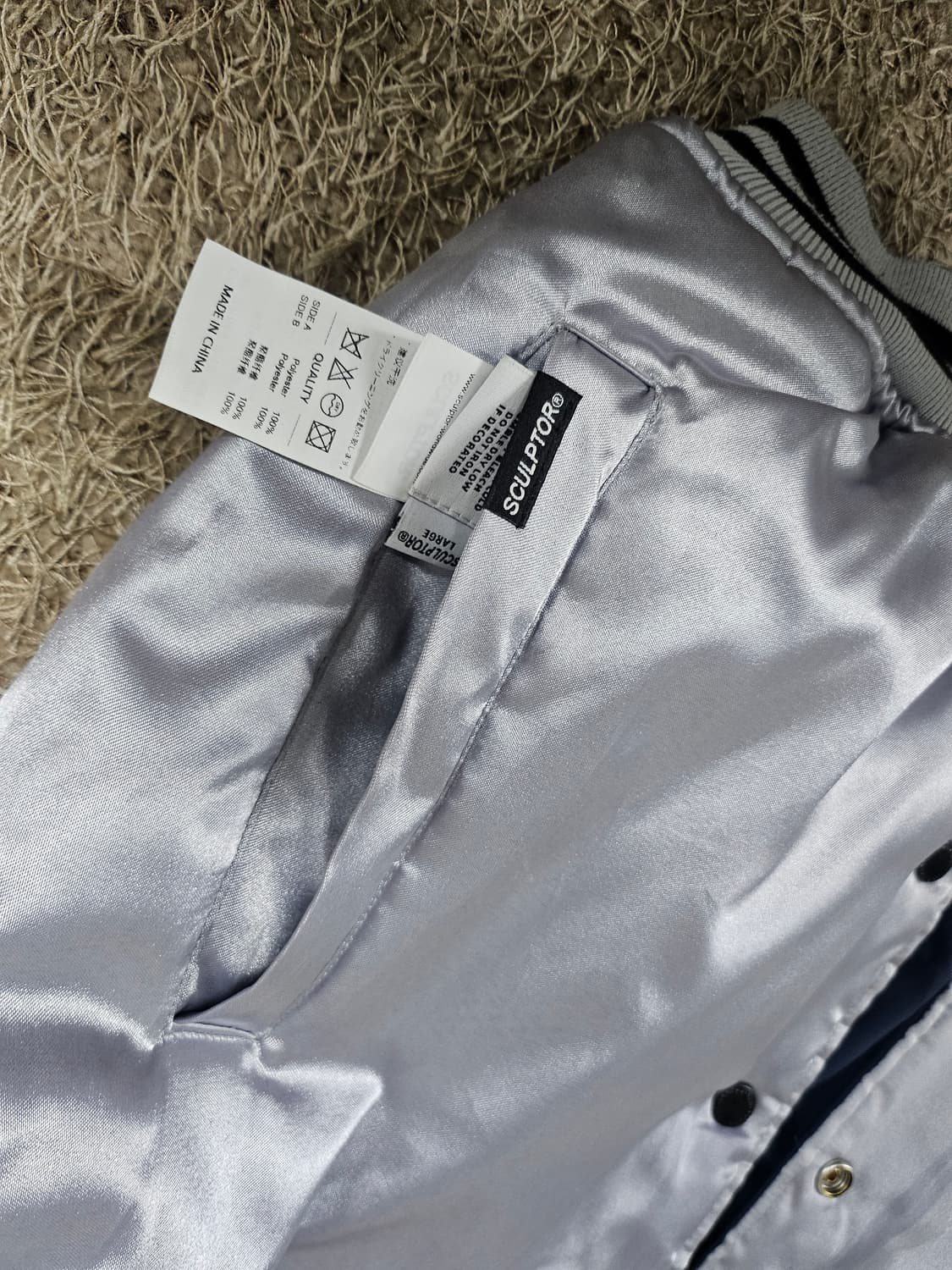 (L-100)스컬프터 남여공용 리버시블 양면  스타디움 자켓 상품이미지8