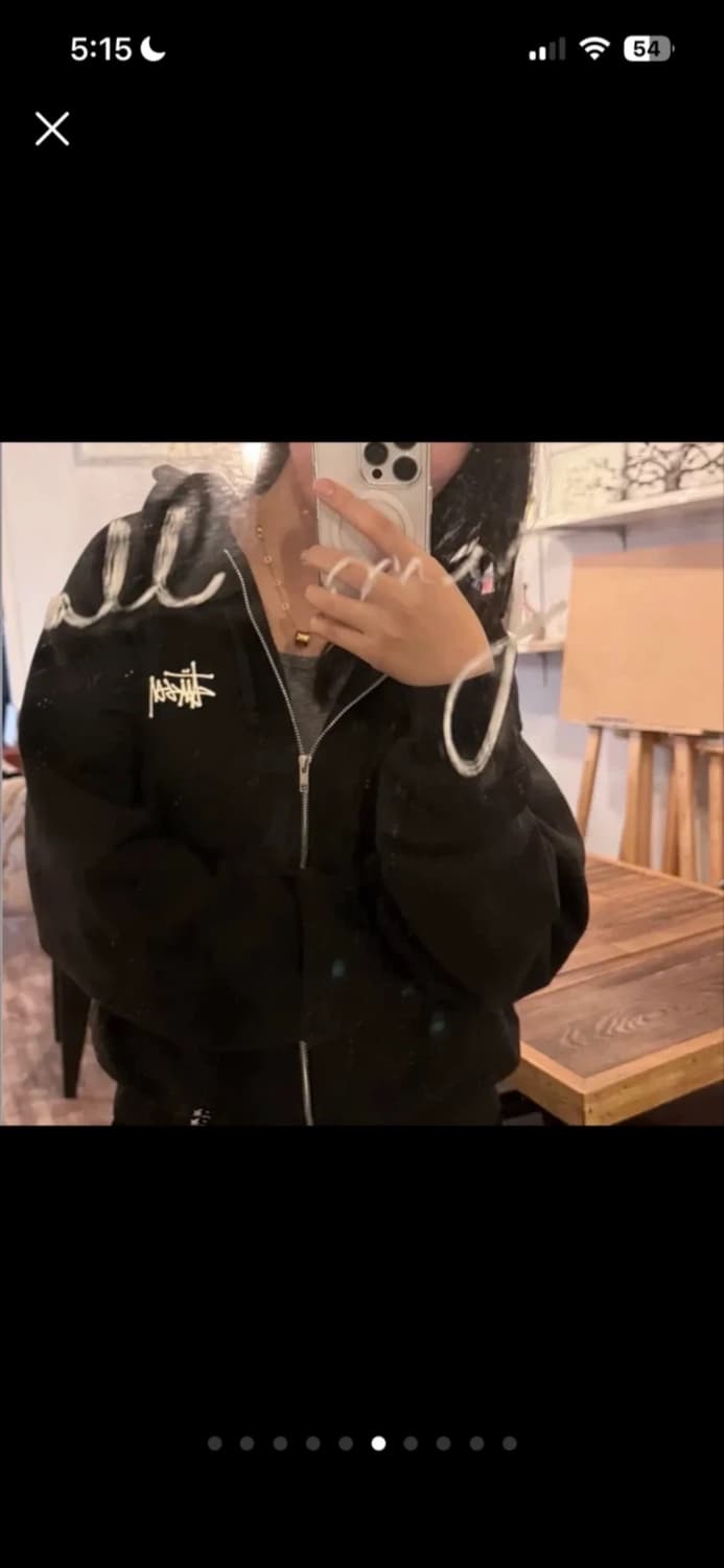 무료배송)스투시 베이직 기모 후드집업 남녀공용 (블랙, 애쉬해더) 새상품 상품이미지6