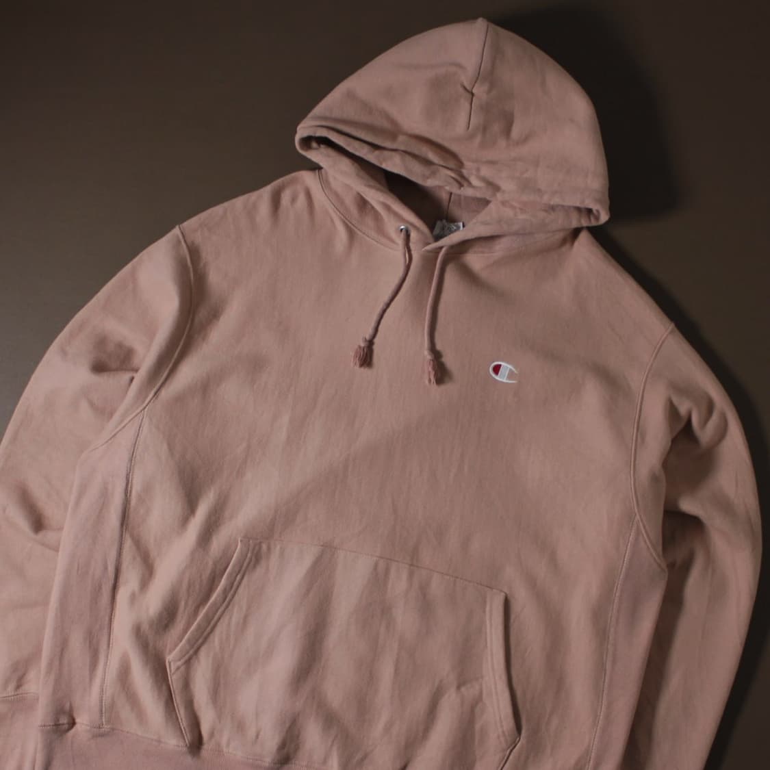 Champion 챔피온 다크핑크 기모 후드티 상품이미지2