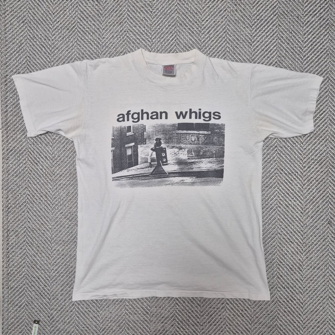 90s SUB POP 레코즈 AFGHAN WHIGS 싱글스티치 밴드티 상품이미지1
