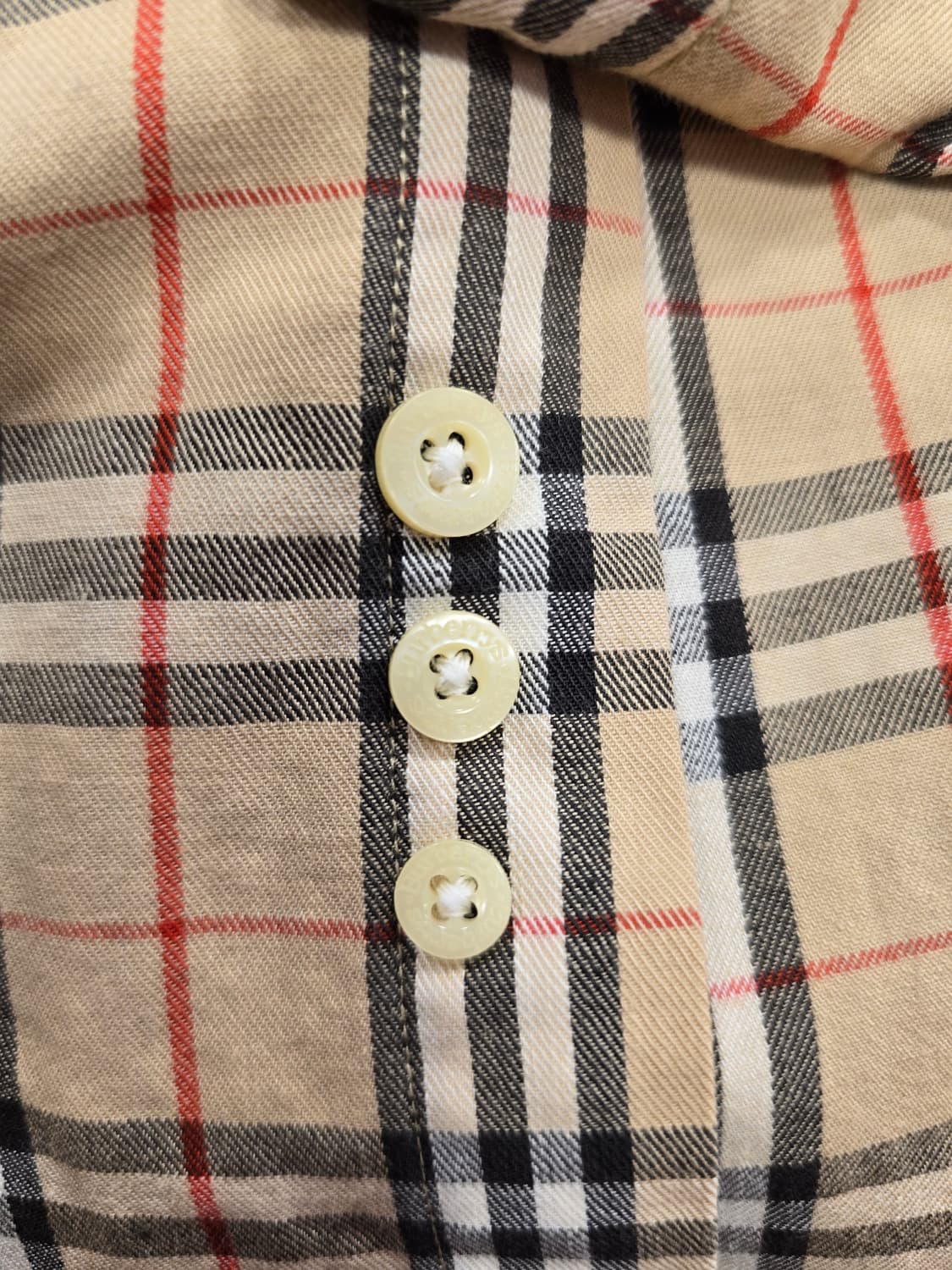 버버리 체크 남방 100% 코튼 95 상품이미지7