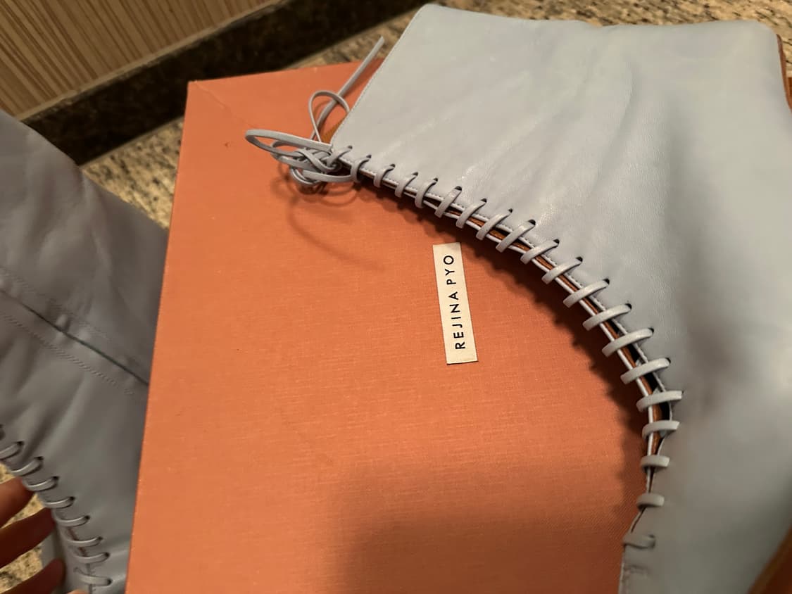 레지나표 시몬 앵클부츠 39 스카이블루 상품이미지9