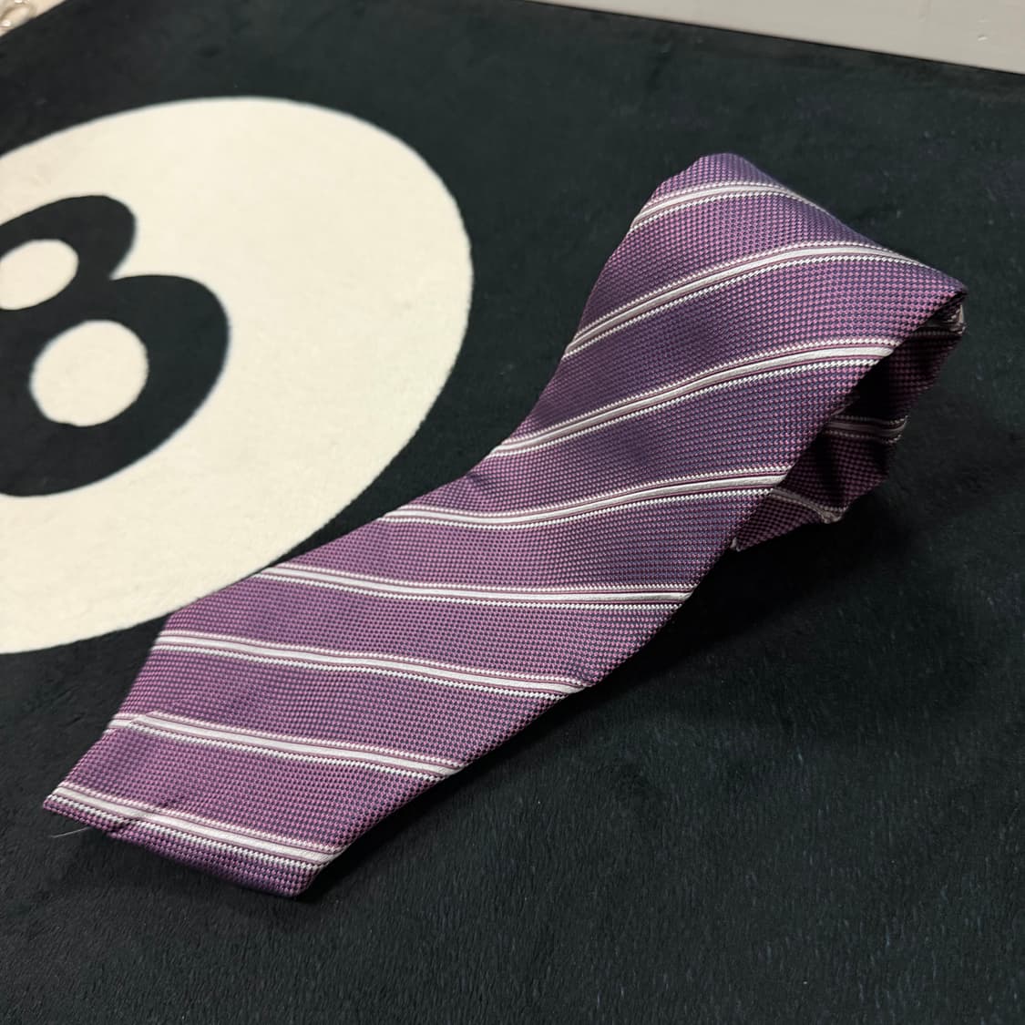 솔리드옴므 빈티지 실크 넥타이 (Navy & Yellow Paisley) 상품이미지1