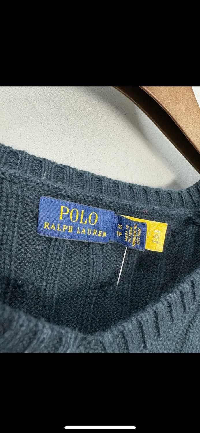 폴로랄프로렌 코튼 브이넥 케이블 니트 스웨터 H1372 상품이미지5