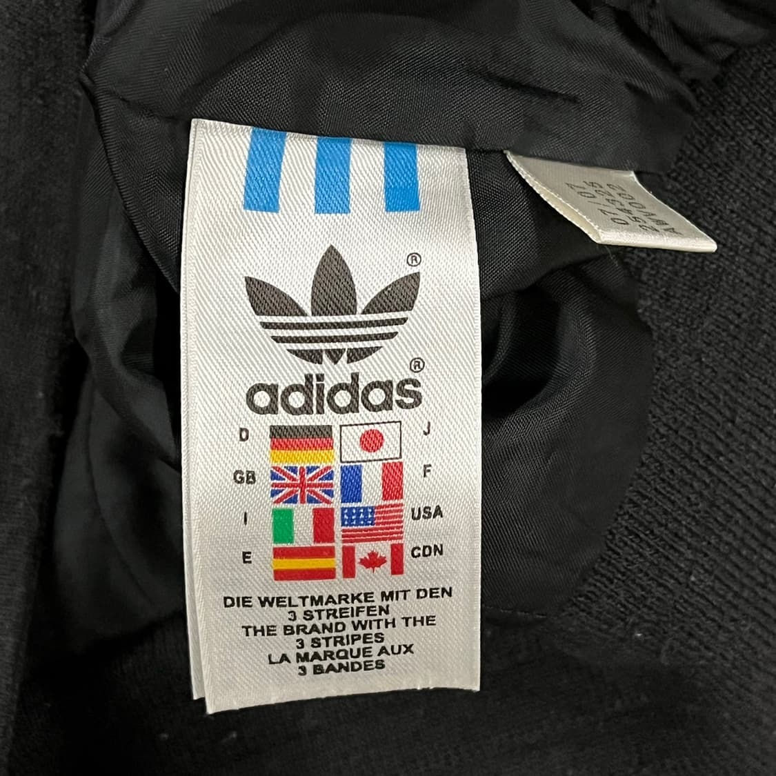 [정품/95] 아디다스 블랙 삼선 트랙 자켓 져지 b18 상품이미지7
