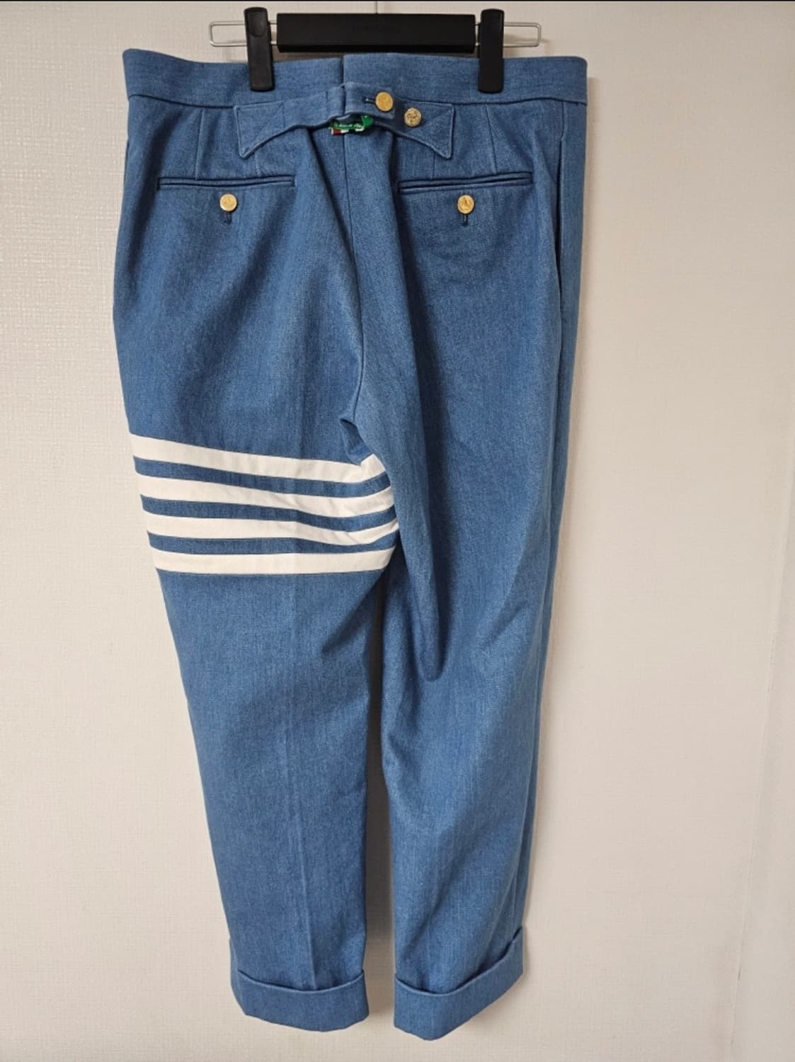 톰브라운 워시드 4bar 데님 팬츠 (Size 1/30) 상품이미지3