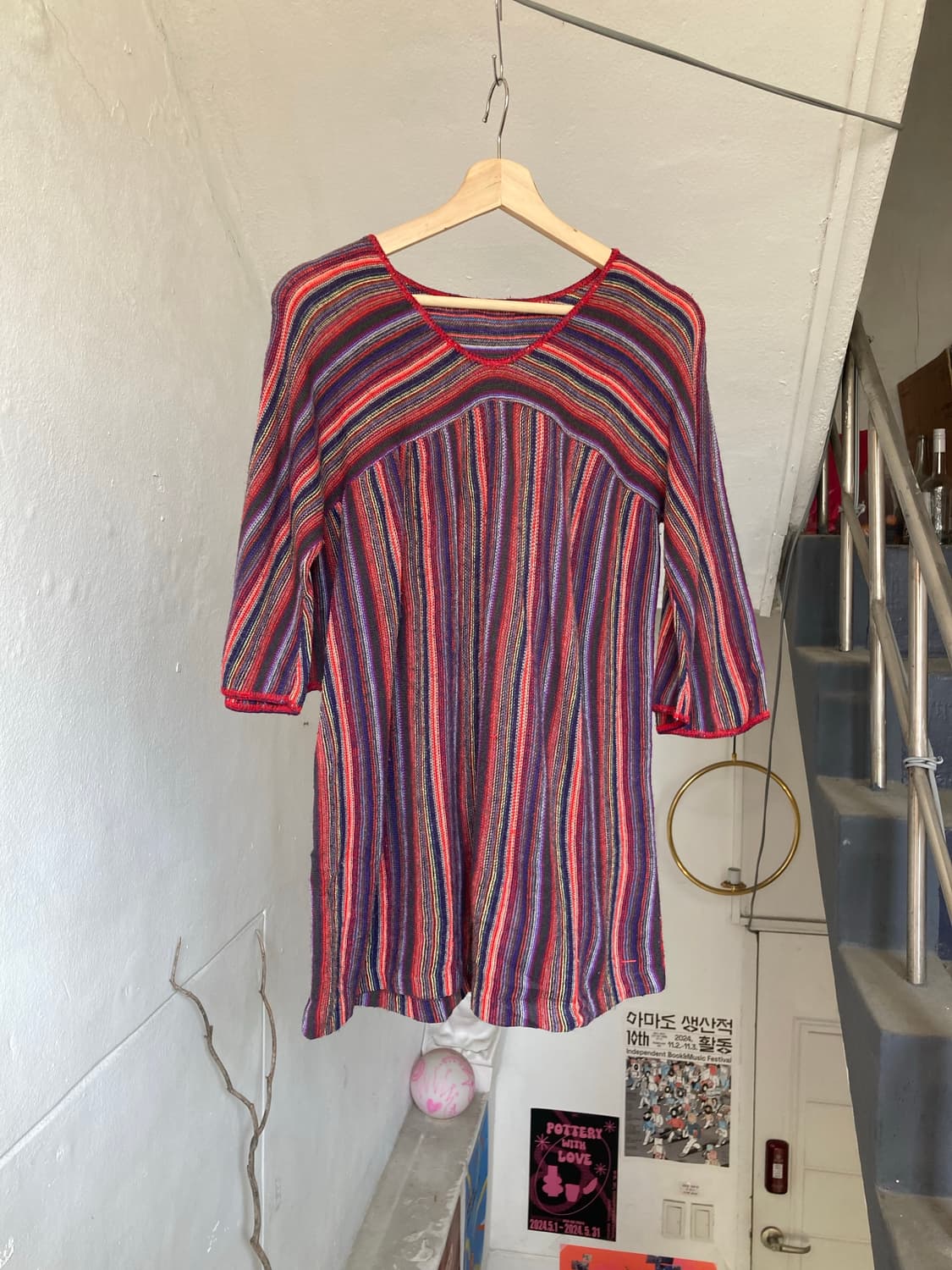 에스닉 울 모리 레이어드 니트 상품이미지1