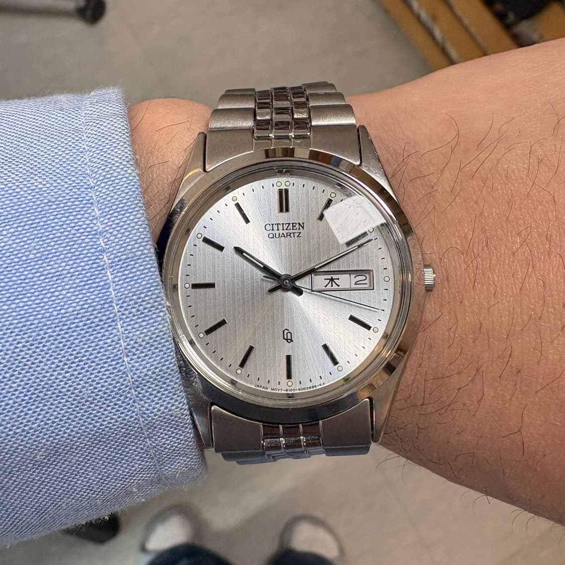 민트급 시티즌 빈티지 한자요일창 쿼츠 시계 상품이미지6