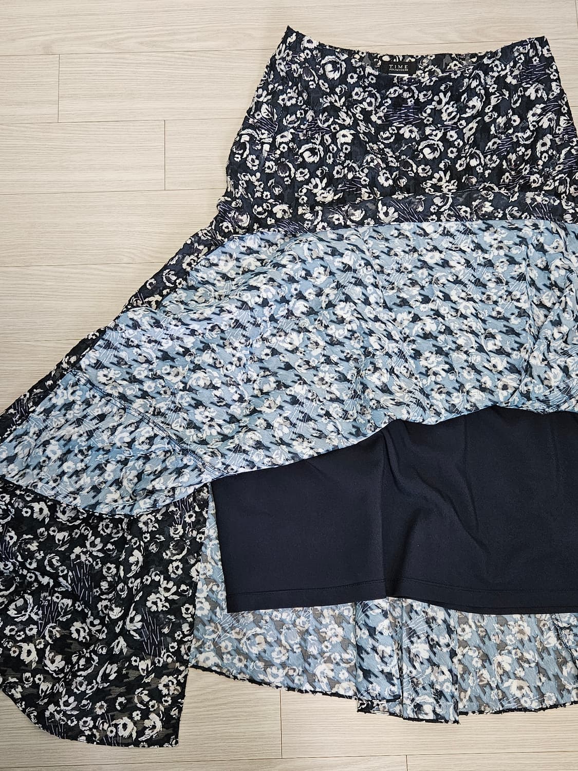 타임 플라워패턴 치마 상품이미지4