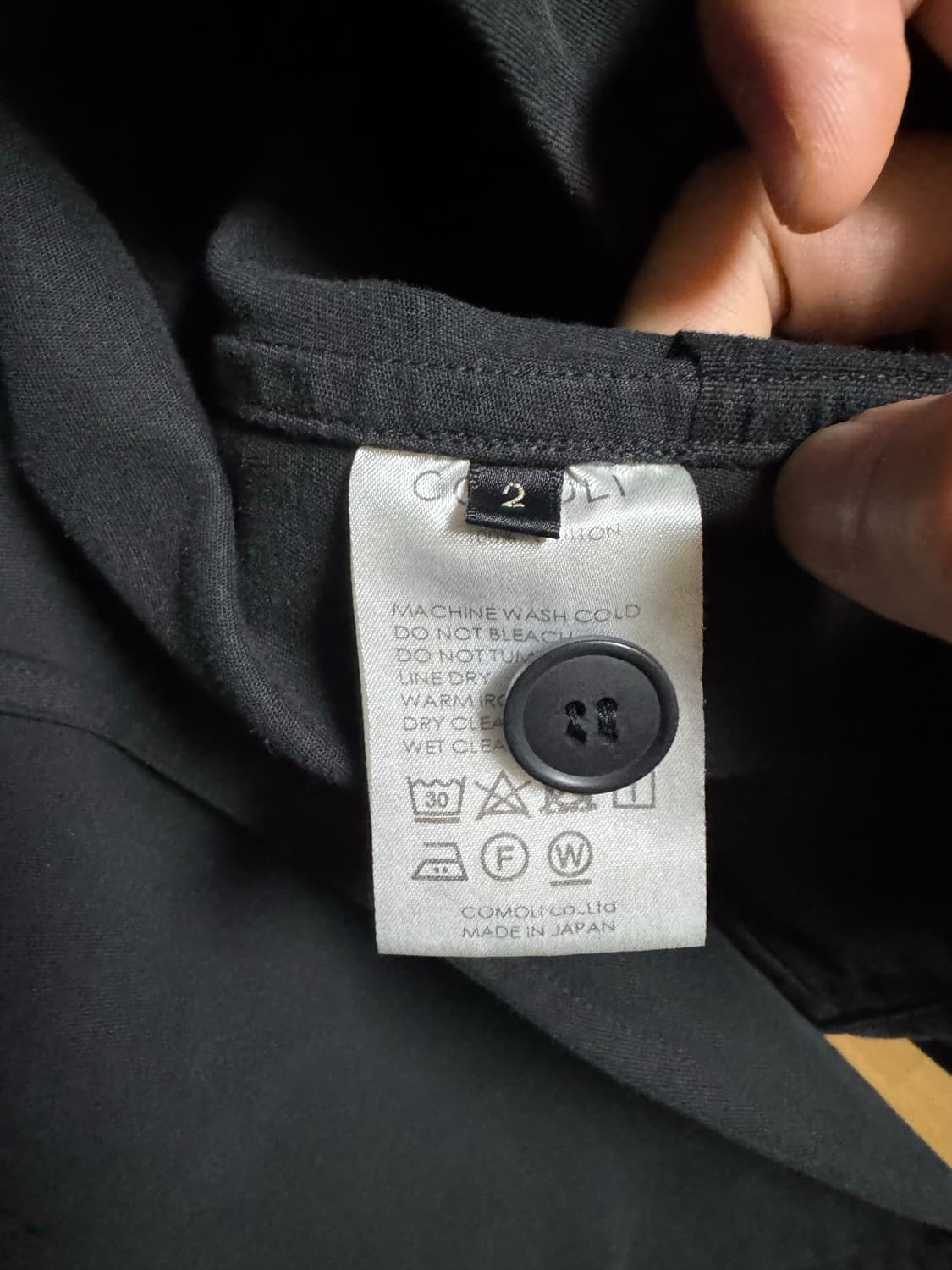 코모리 가먼트다잉 자켓(블랙) 상품이미지6