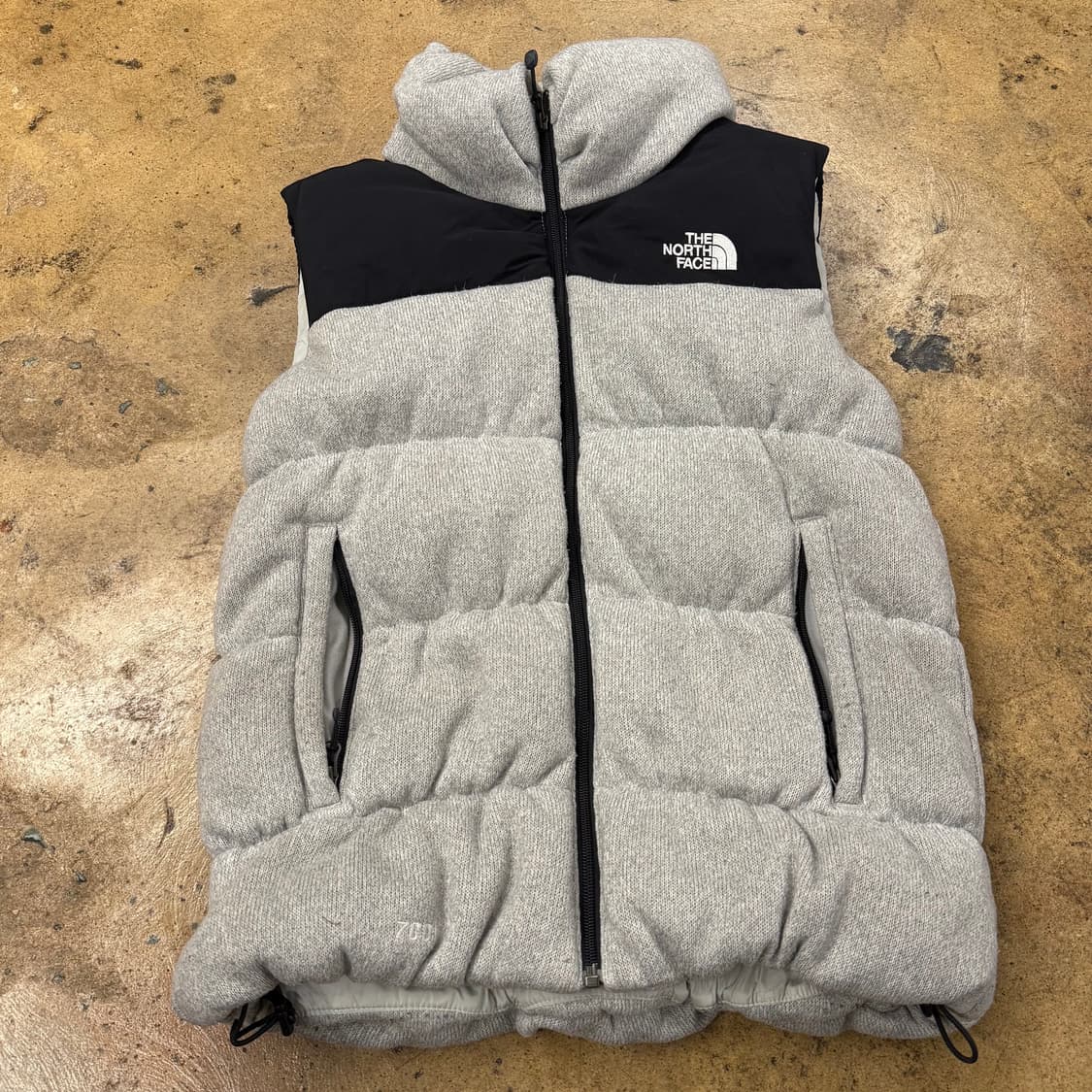 [정품/90] 노스페이스 패딩 베스트 그레이 블랙 b15 상품이미지2