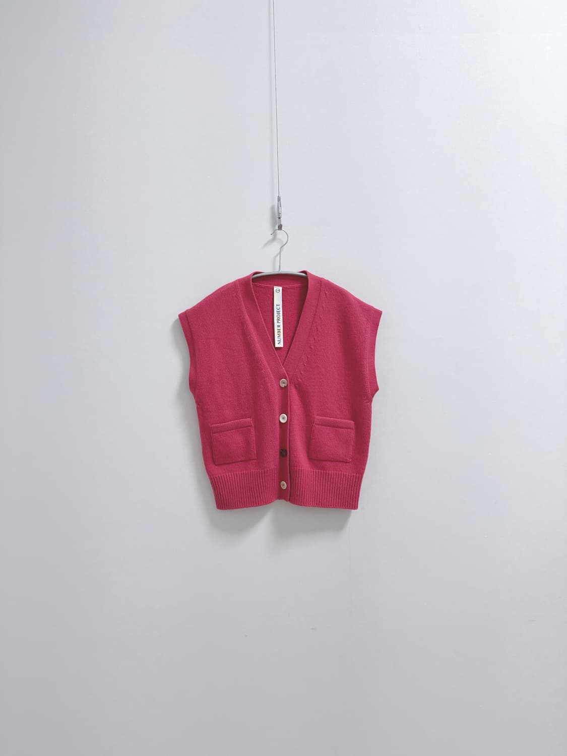 넘버프로젝트 울 캐시 베스트 가디건 상품이미지1