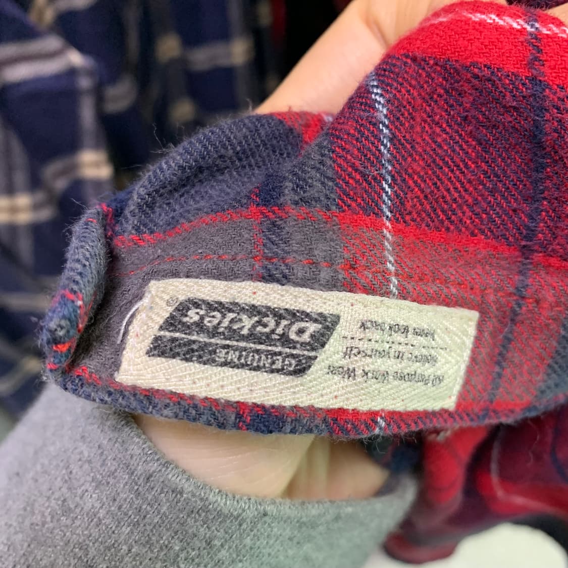 디키즈 레드 체크 남방 셔츠 빈티지 00s 슬림핏 S 상품이미지8