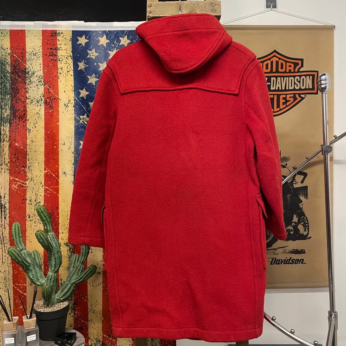 90s 글로버 올 GLOVERALL 후드 더플 코트 떡볶이 코트 상품이미지2