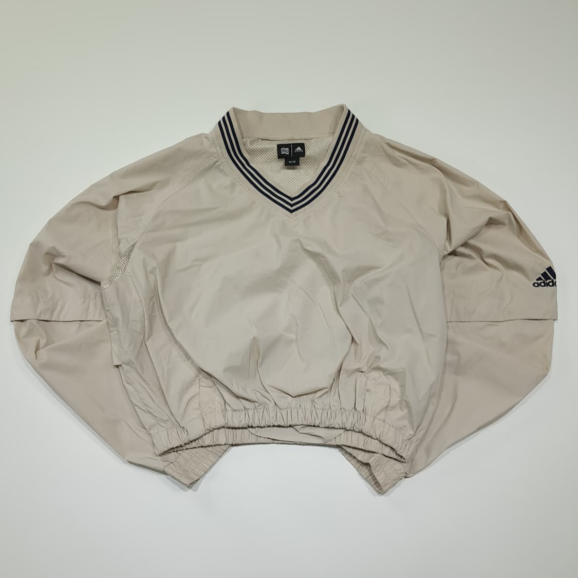 CK064 FREE 아디다스 90s 베이지 소매 탈부착 크롭 자켓 상품이미지1